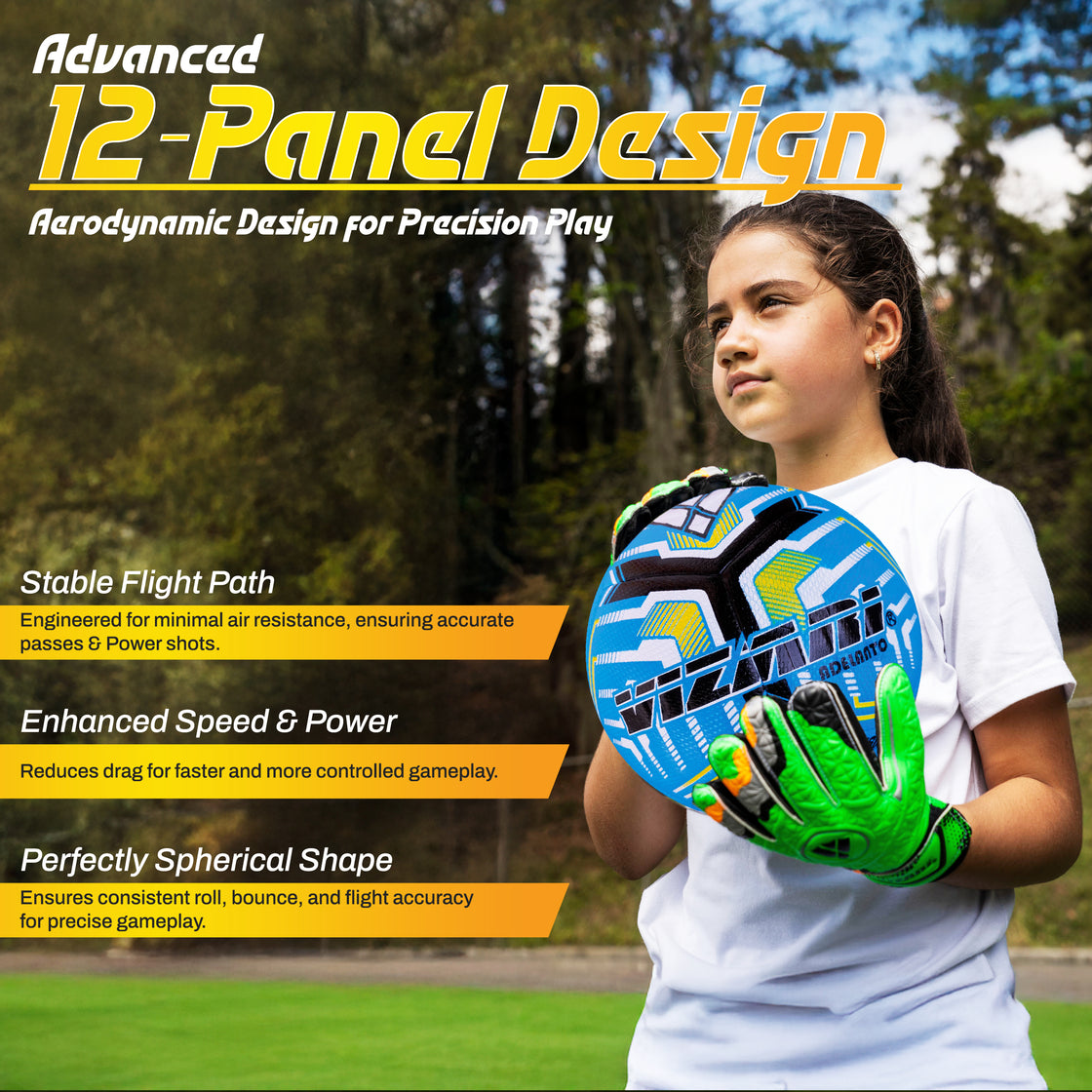 ADELANTO Match NFHS Soccer Ball - Blue - Vizari Sports