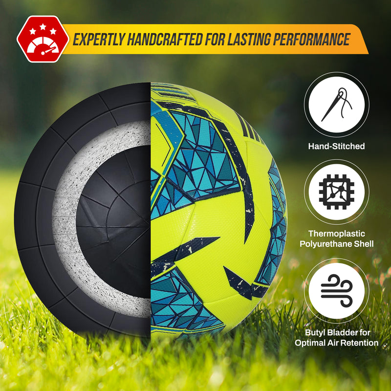 Reflect Pro Premium Indoor Soccer Ball - Lime Yellow - Vizari Sports