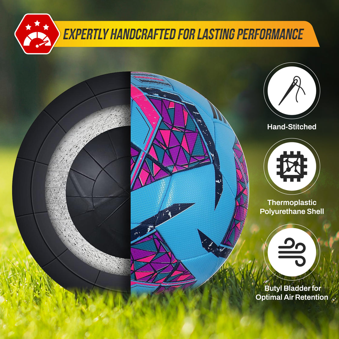 Reflect Pro Premium Indoor Soccer Ball-Sky Blue - Vizari Sports