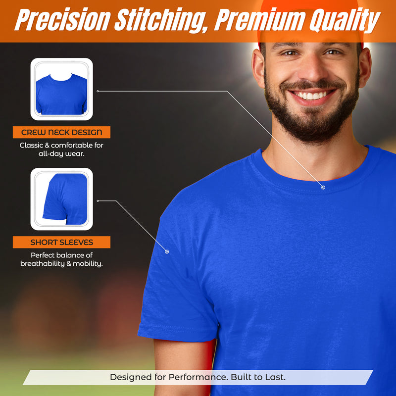 Vizari Performance T-Shirt for Men - Royal Blue - Vizari Sports