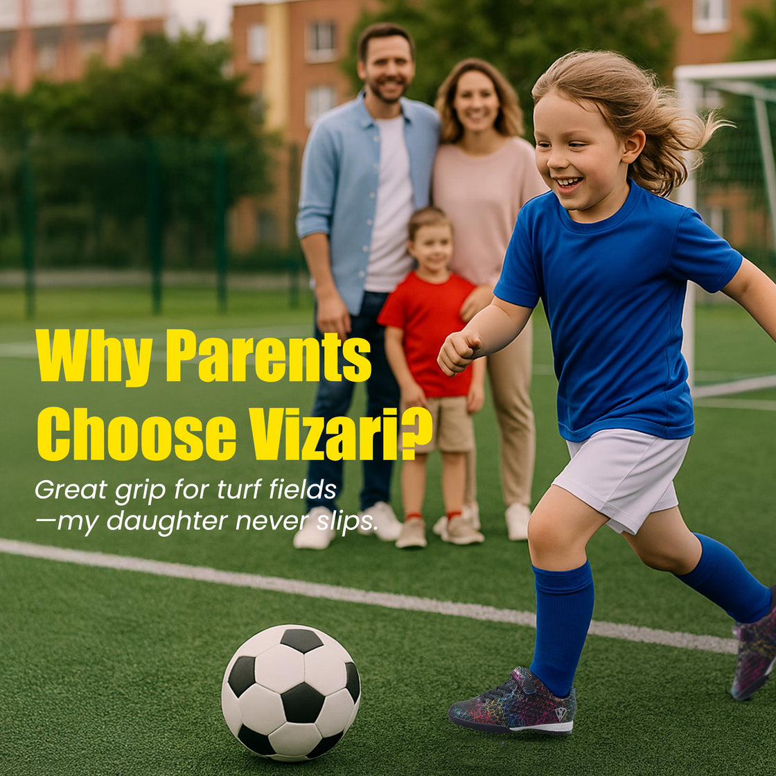 Zodiac Velcro Junior Turf Soccer Shoes - Black