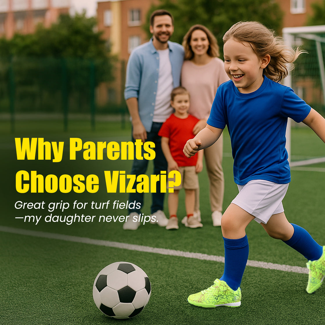 Zodiac Velcro Junior Turf Soccer Shoes - Green