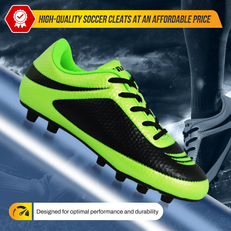 Infinity Firm Ground Soccer Shoes -Green/Black - Vizari Sports