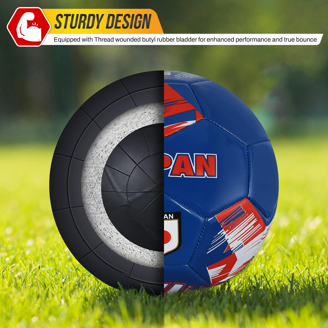 National Team Soccer Balls-Japan Blue - Vizari Sports