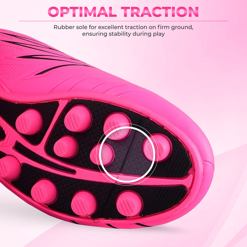 Boca Firm Ground Soccer Shoes - Pink/Black - Vizari Sports