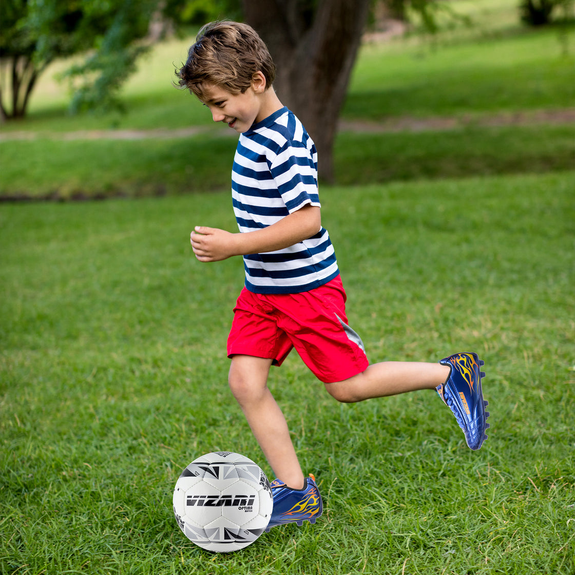 Blaze Firm Ground Soccer Cleats - Blue/Orange - Vizari Sports