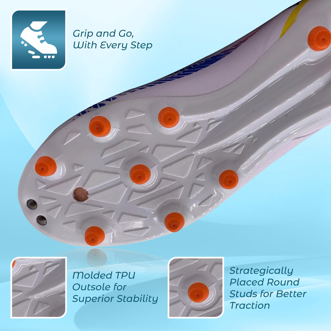 Bodega Junior Firm Ground Soccer Cleats - White - Vizari Sports