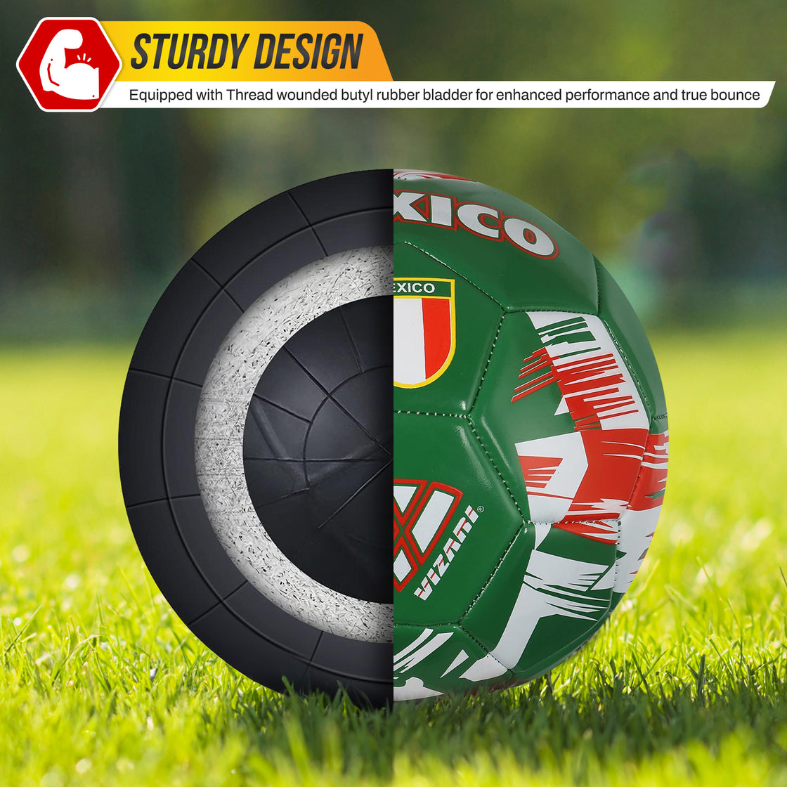 National Team Soccer Balls-Mexico Green - Vizari Sports