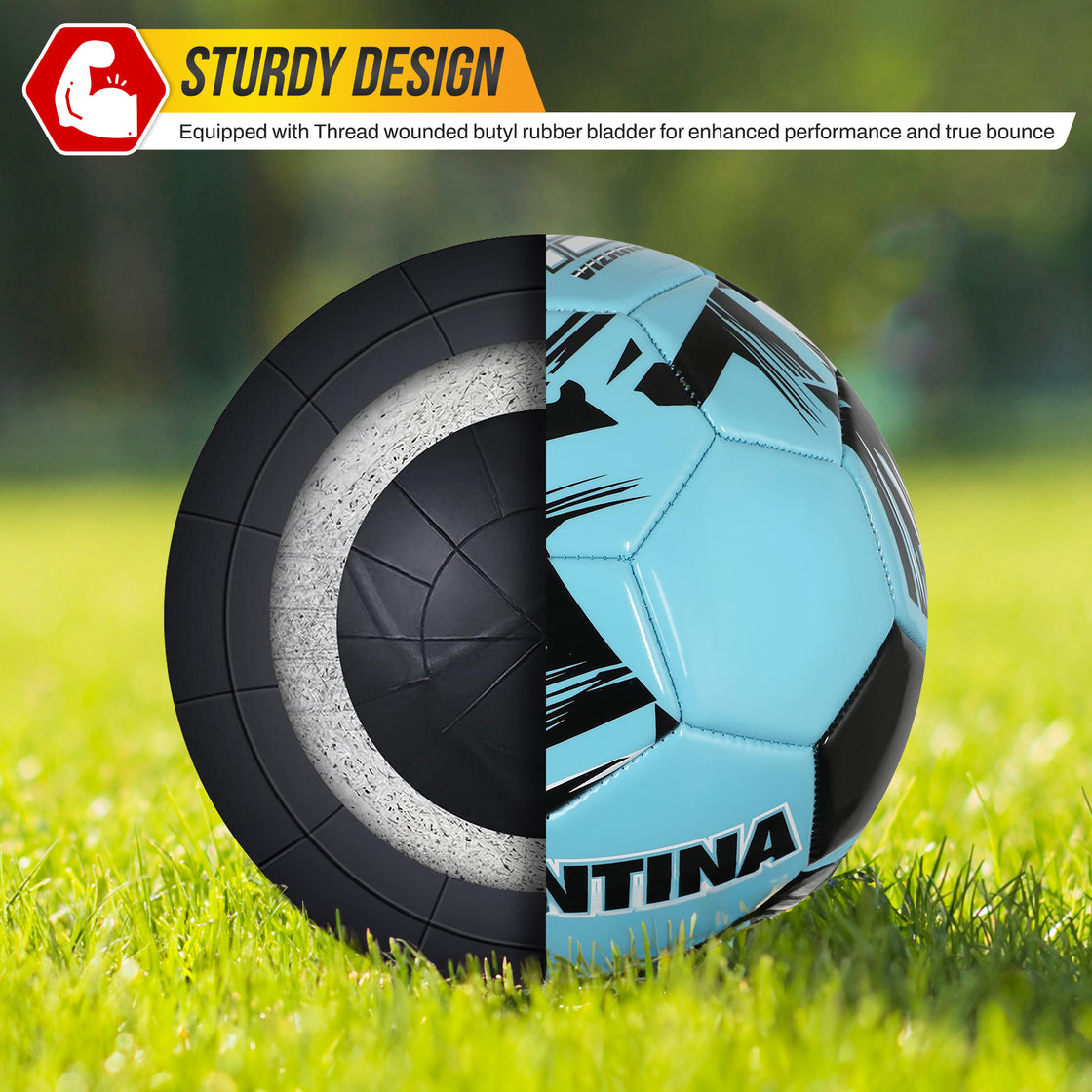 National Team Soccer Balls- Argentina Blue - Vizari Sports