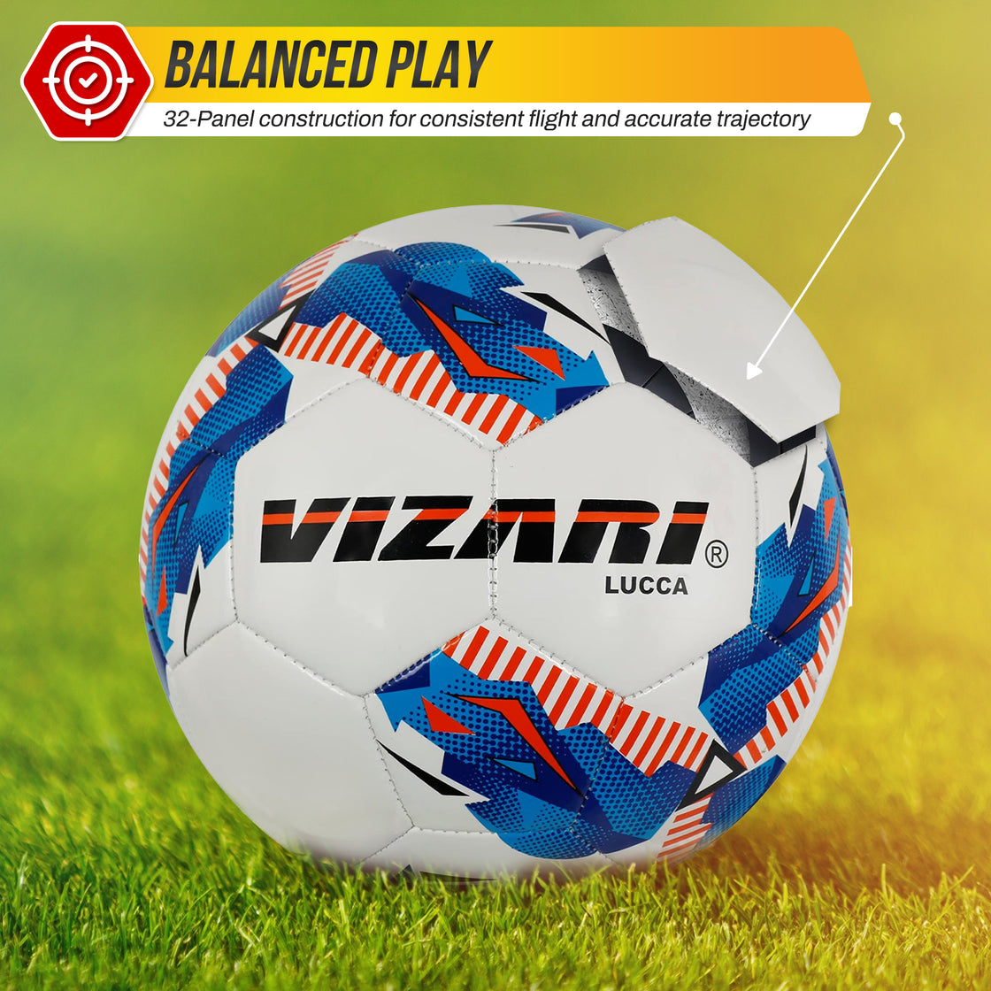 Lucca Soccer Ball-White - Vizari Sports