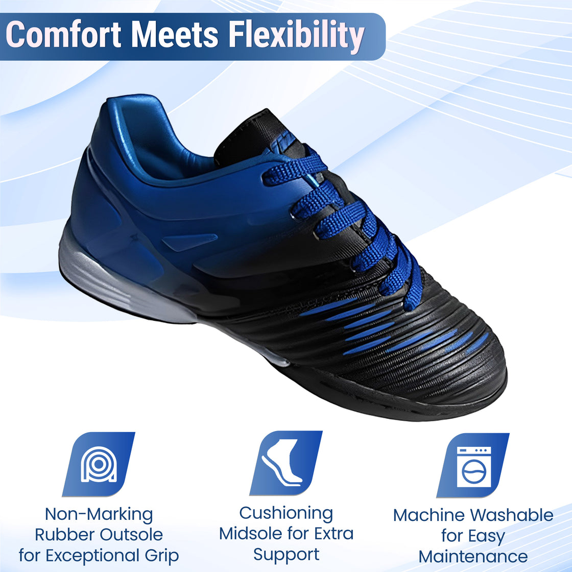 Liga Indoor Soccer Shoes -Blue/Black - Vizari Sports
