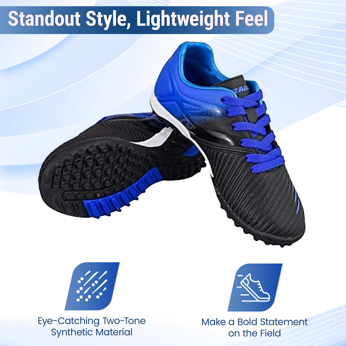 Liga Turf Soccer Shoes - Blue/Black - Vizari Sports