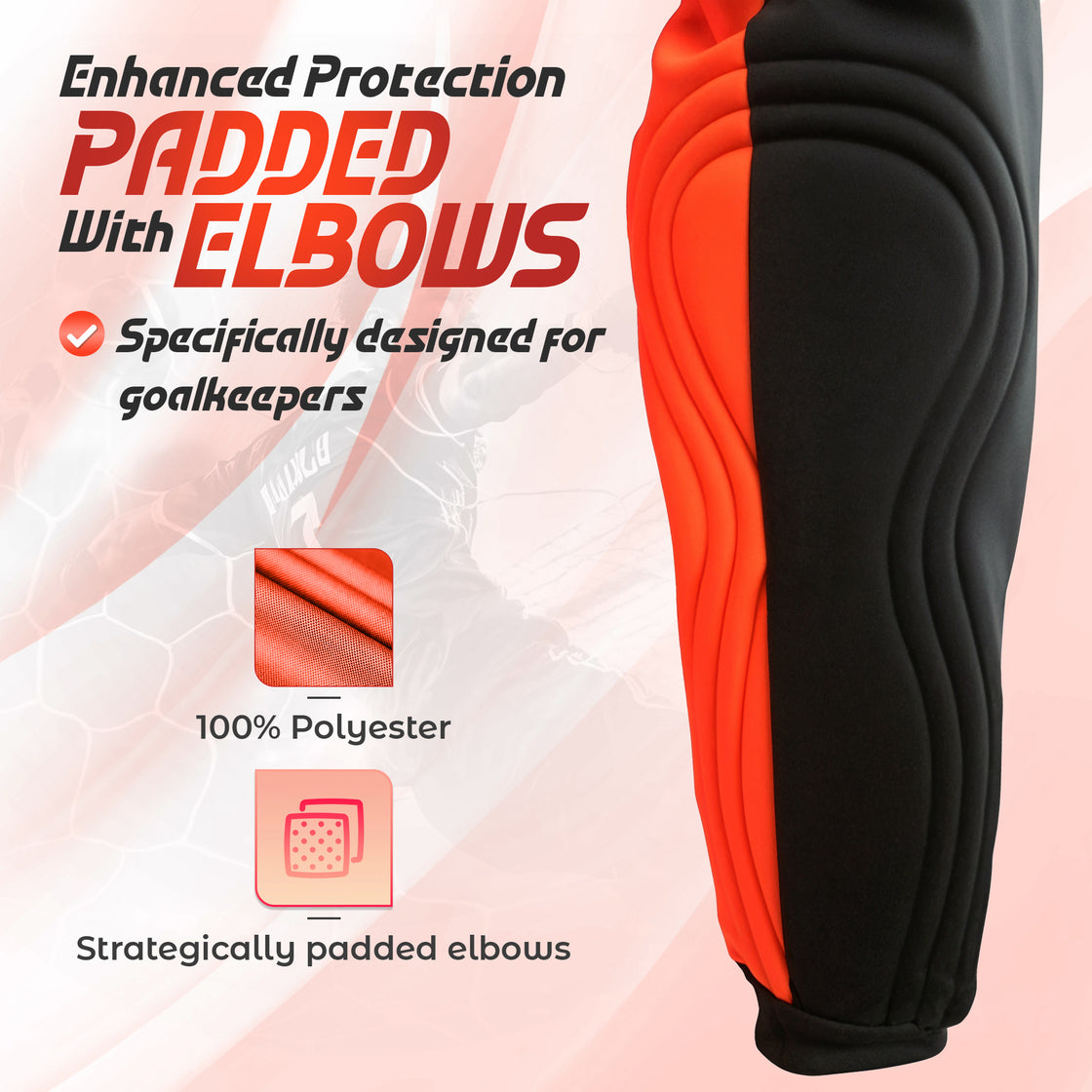 Vallejo Goalkeeper Jersey - Orange/Black - Vizari Sports