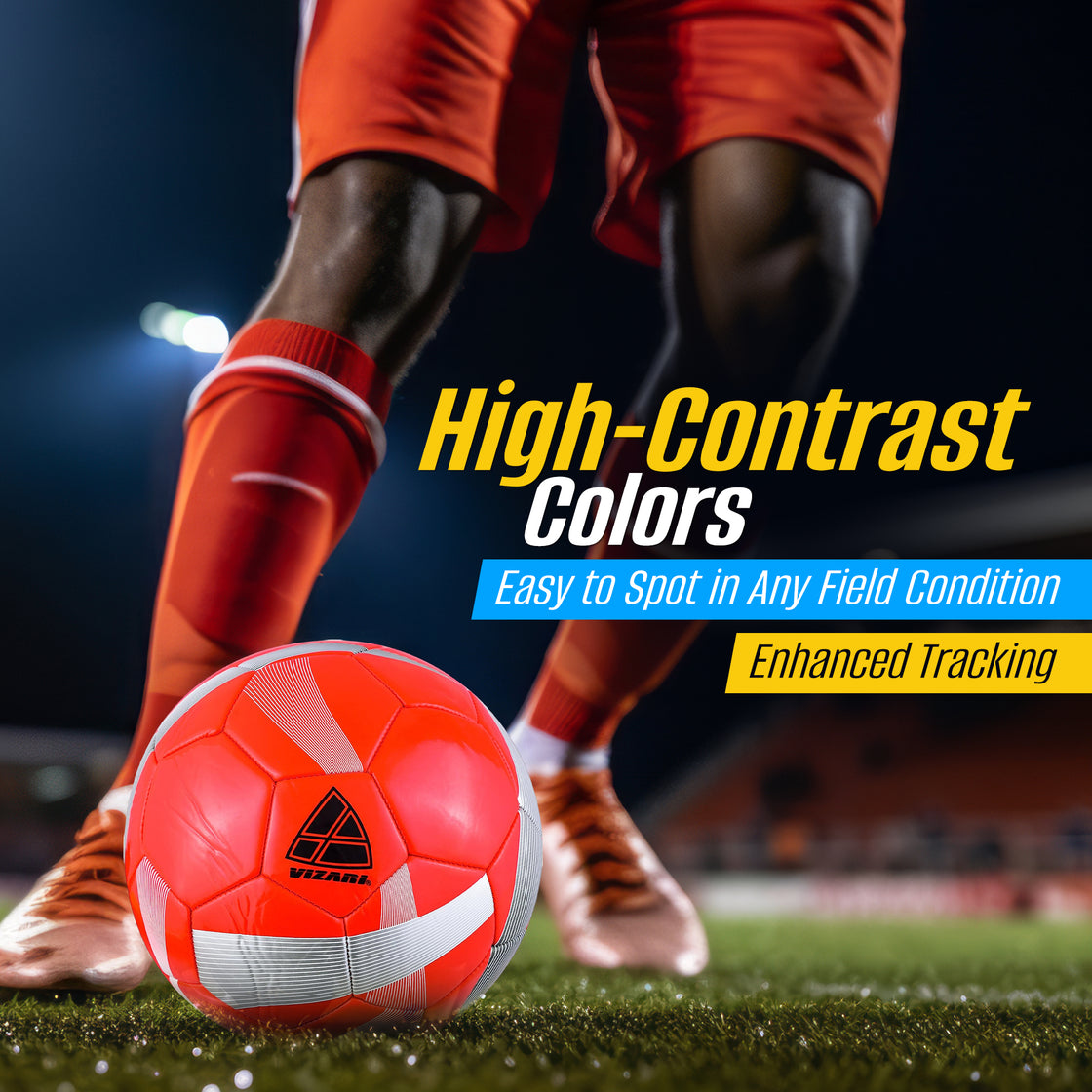 Hydra Soccer Ball-Red - Vizari Sports