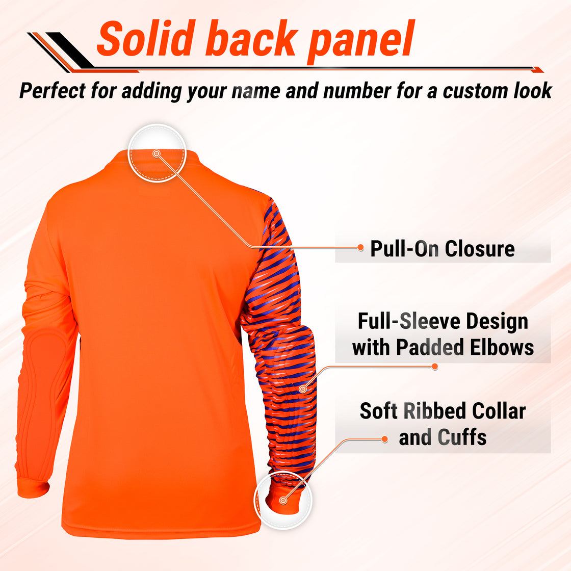 Portola Goalkeeper Jersey - Orange/Royal/Silver - Vizari Sports