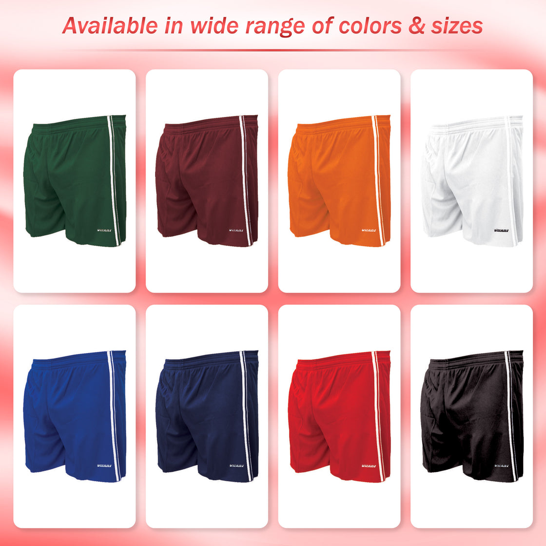 Campo Soccer Shorts - Red - Vizari Sports