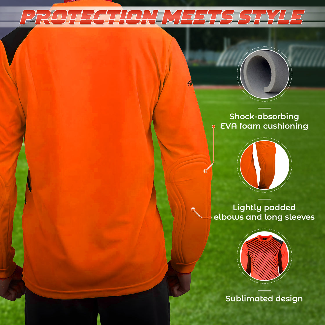 Arroyo Goalkeeping Jersey-Orange/Navy - Vizari Sports