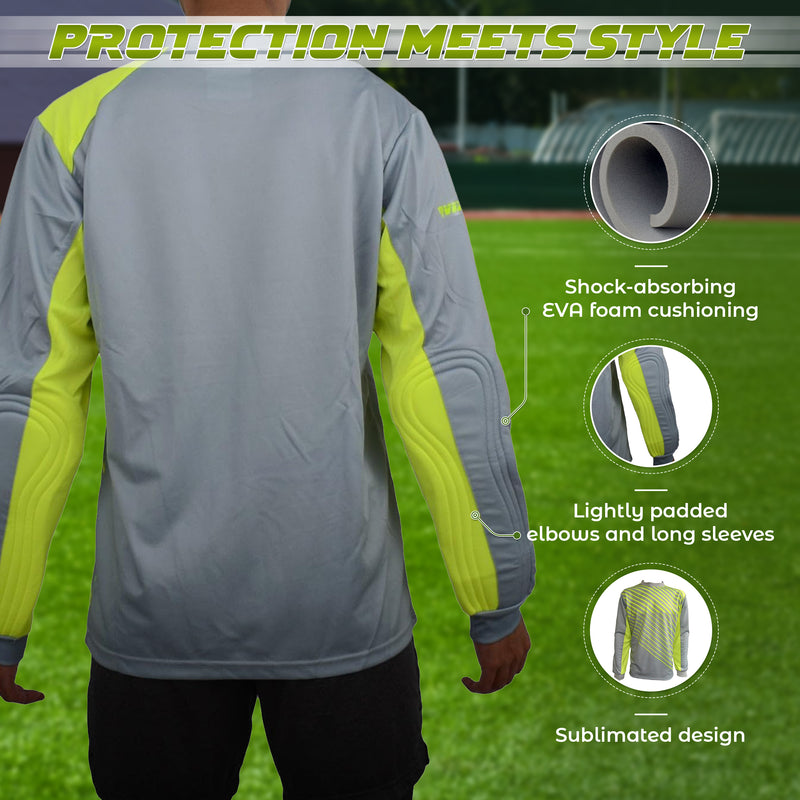Arroyo Goalkeeper Jersey - Grey/Yellow - Vizari Sports
