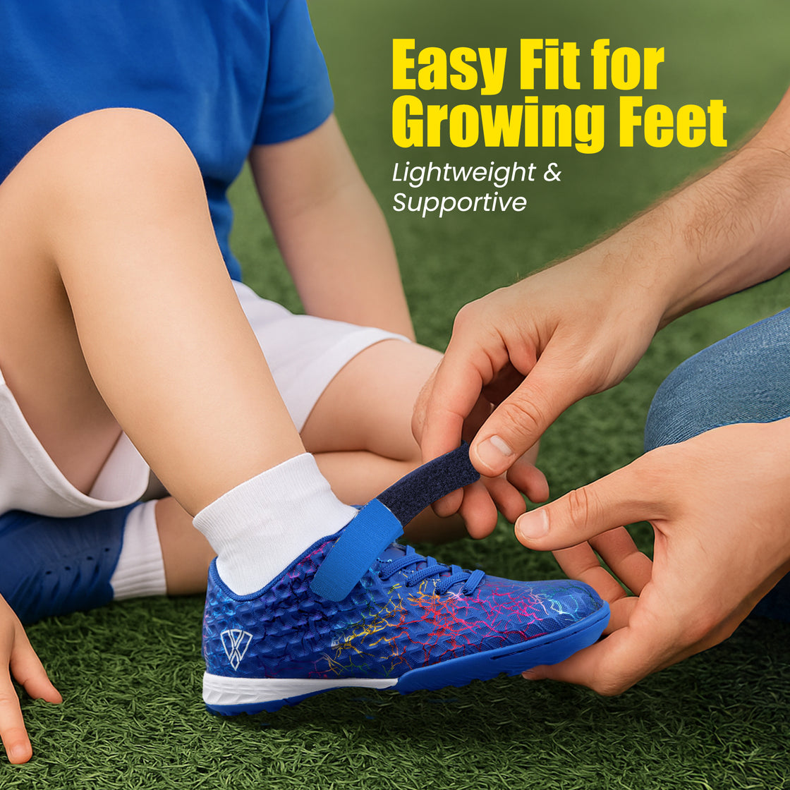 Zodiac Velcro Junior Turf Soccer Shoes - Blue