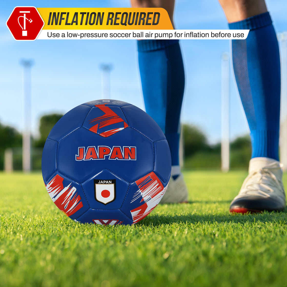 National Team Soccer Balls-Japan Blue - Vizari Sports