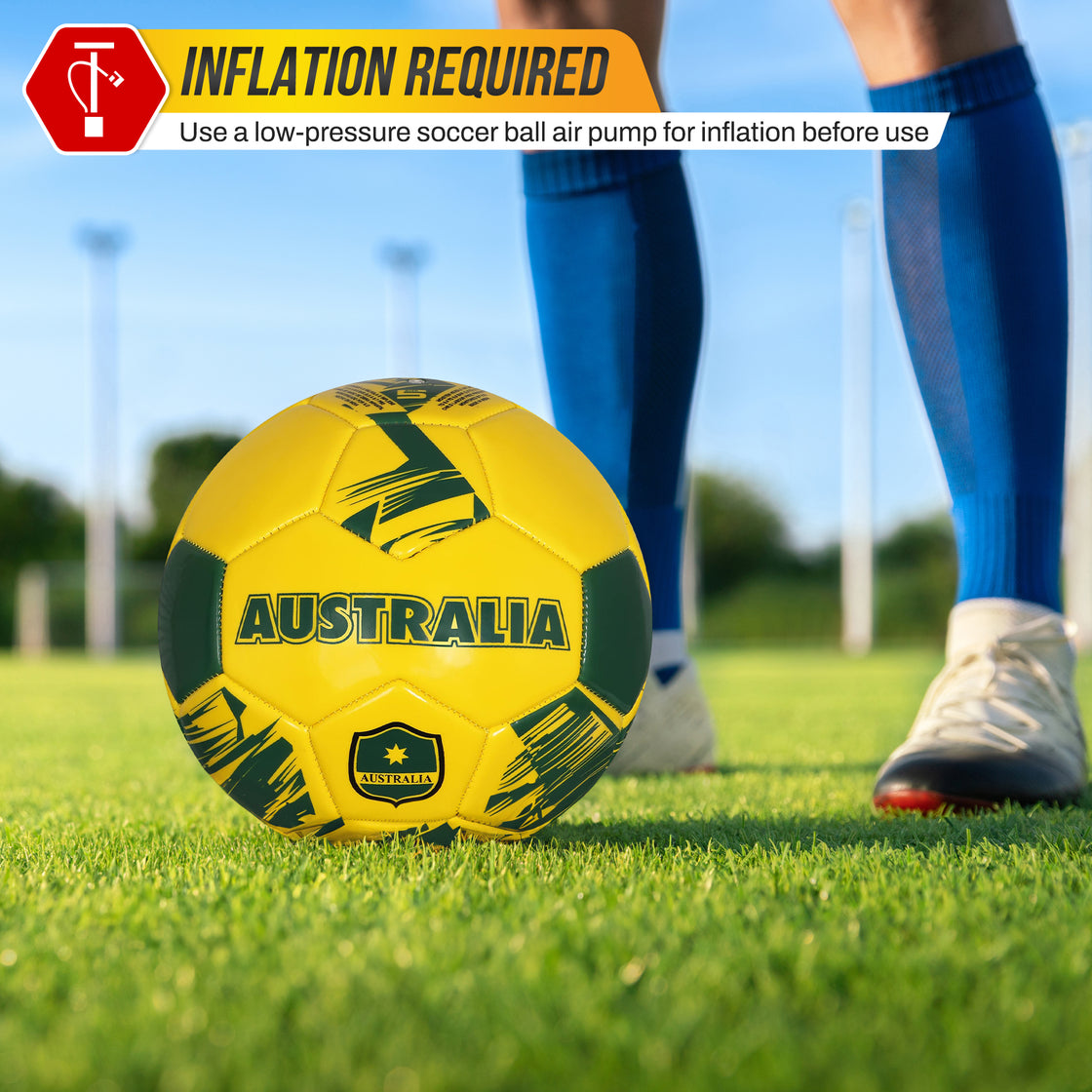 Mini National Team Soccer Balls-Australia Yellow - Vizari Sports