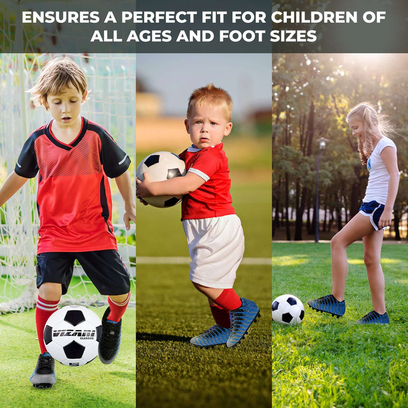 Bolt Firm Ground Soccer Shoes -Black/Sky/Silver - Vizari Sports