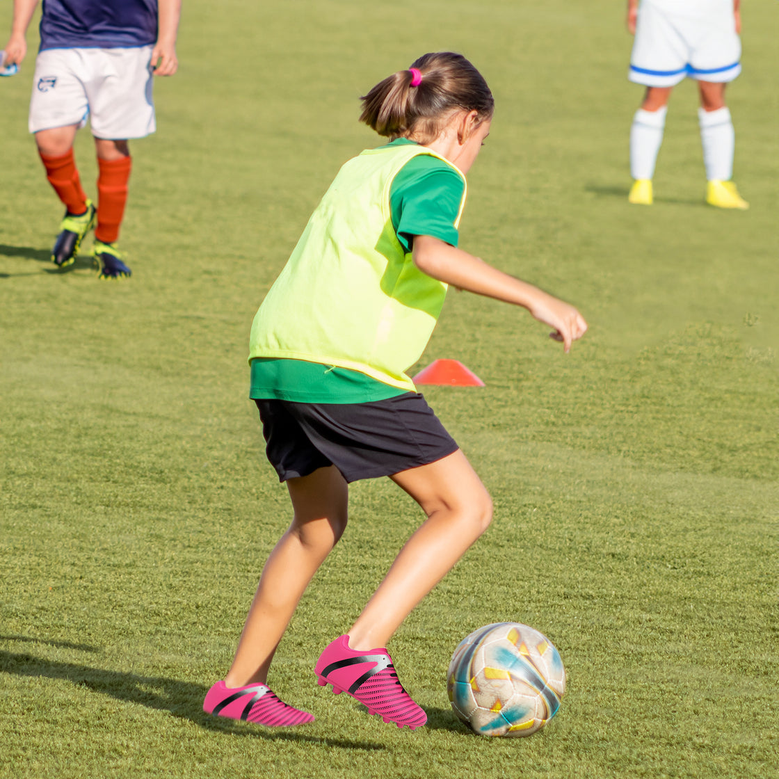 Impact Firm Ground Soccer Shoes -Pink/Silver - Vizari Sports