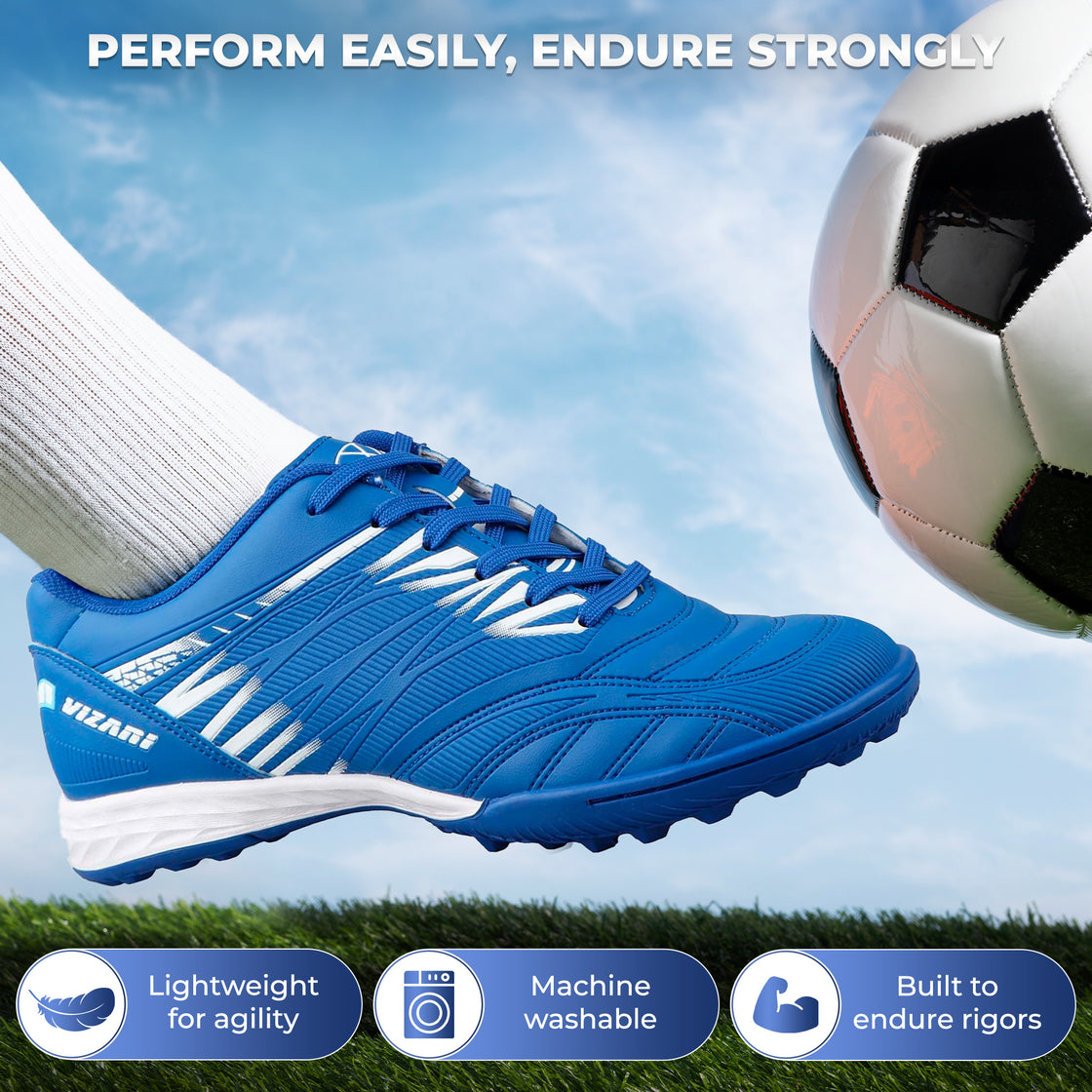 Valencia Turf Soccer Shoes - Royal/White - Vizari Sports
