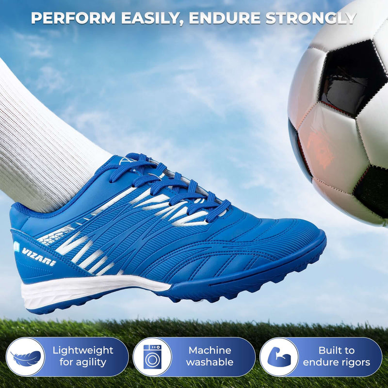 Valencia Turf Soccer Shoes - Royal/White - Vizari Sports
