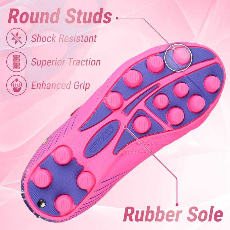 Loma Velcro Firm Ground Soccer Cleats - PInk/Purple - Vizari Sports