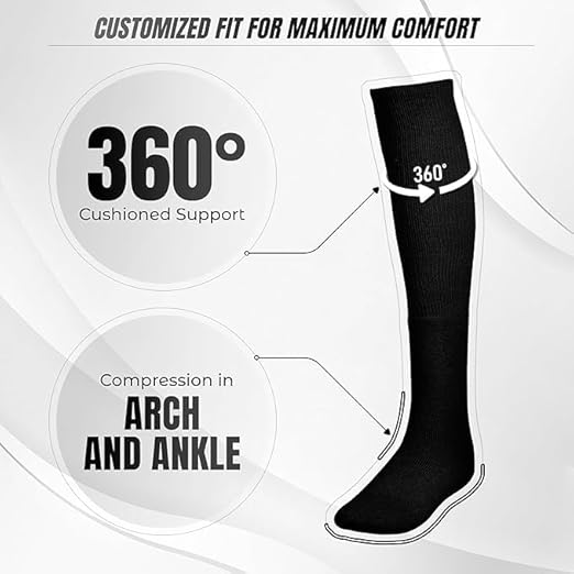 Vizari League Multi-Colored Socks Combo | Sweat Wicking Socks (Pack of 3) - Vizari Sports