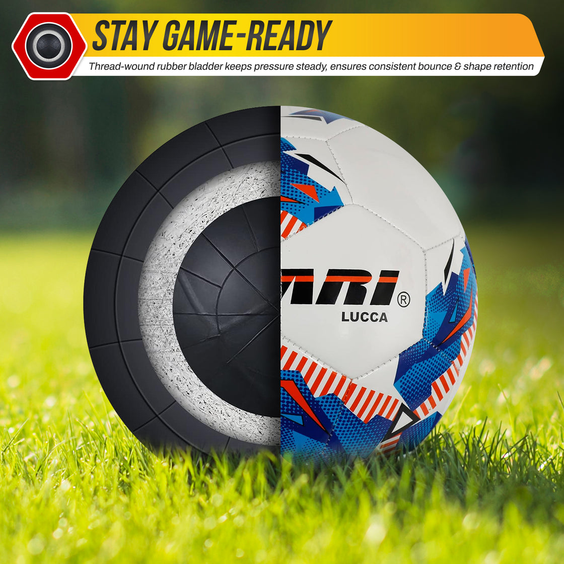 Lucca Soccer Ball-White - Vizari Sports