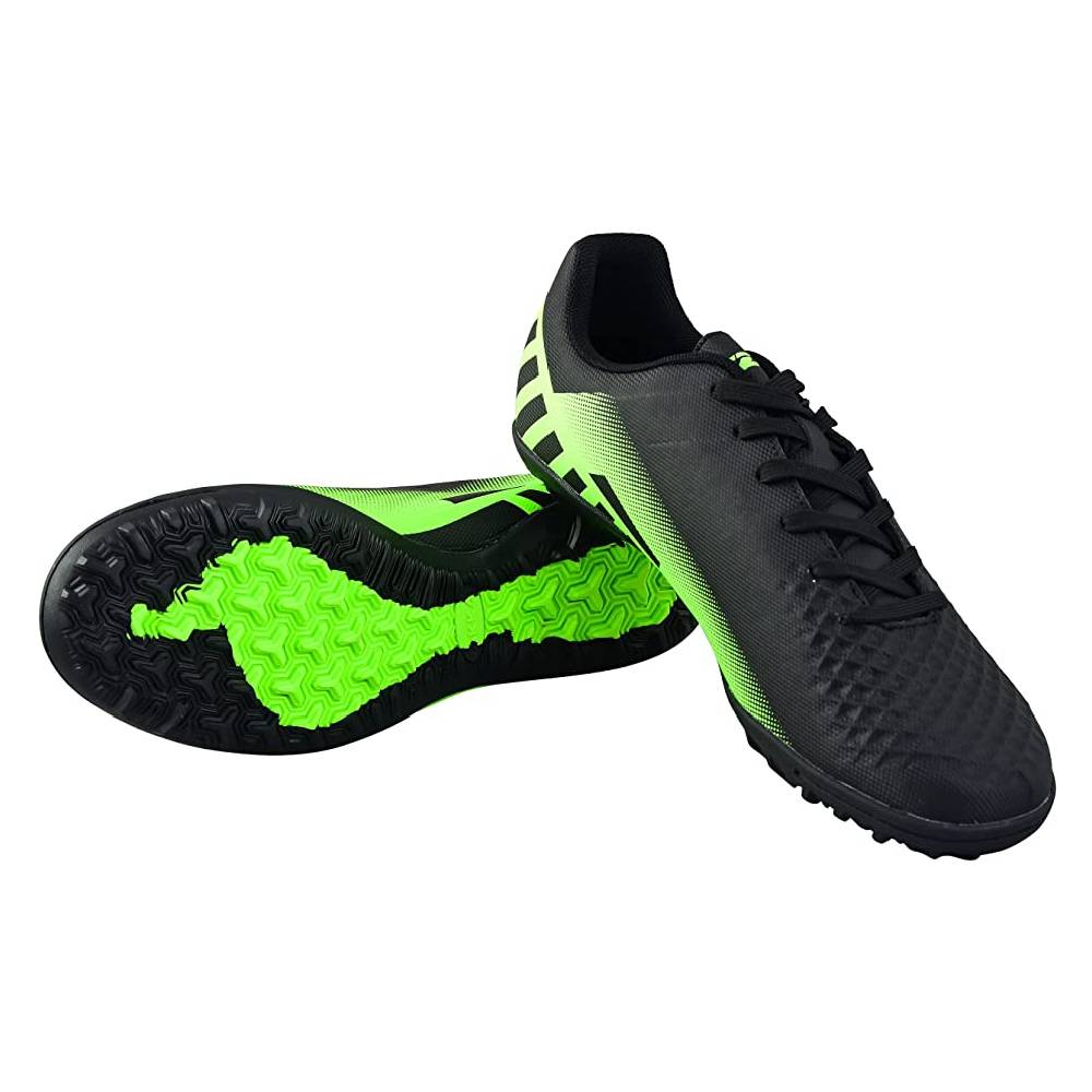 Santos Turf Soccer Shoes-Black/Green