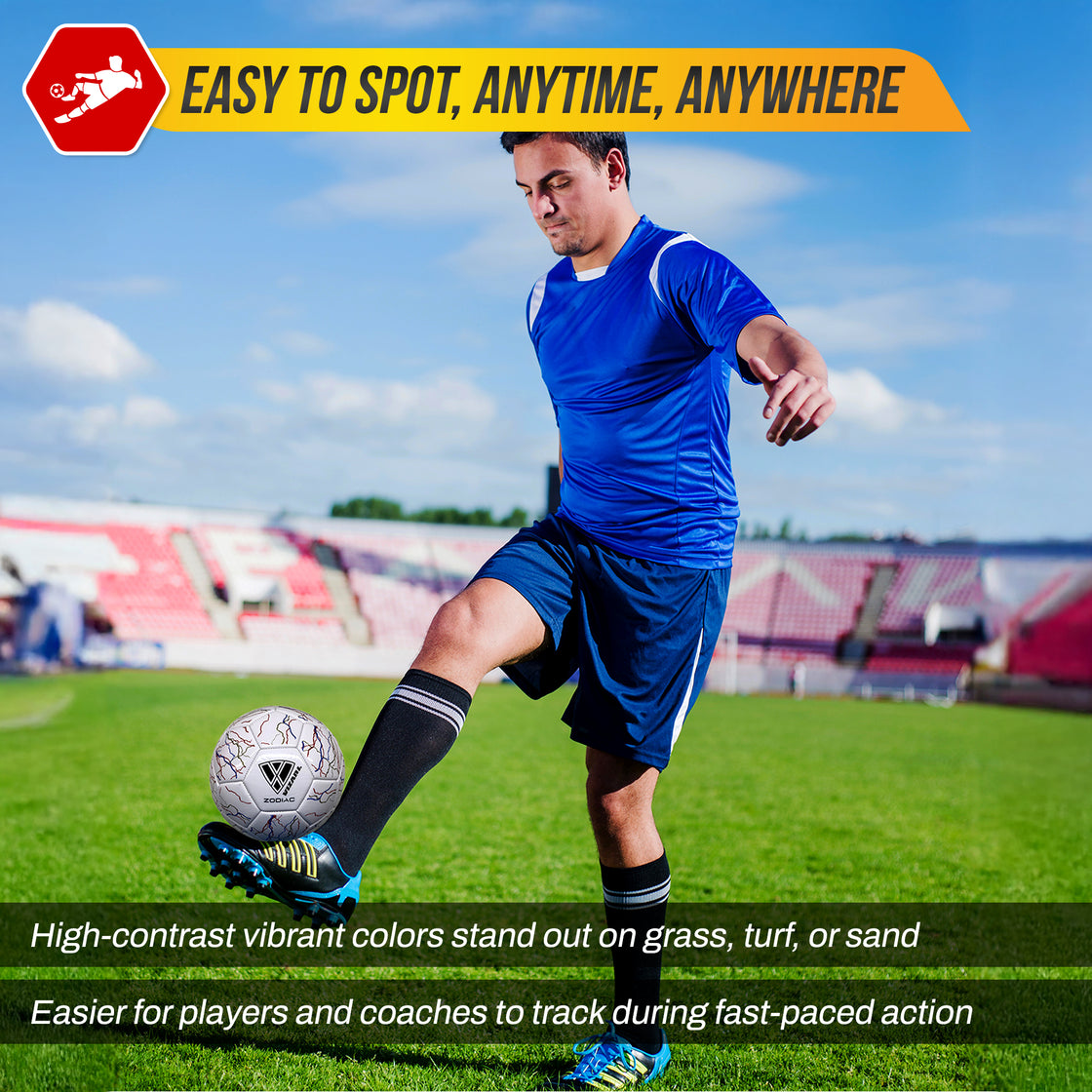 Zodiac Soccer Ball-White - Vizari Sports