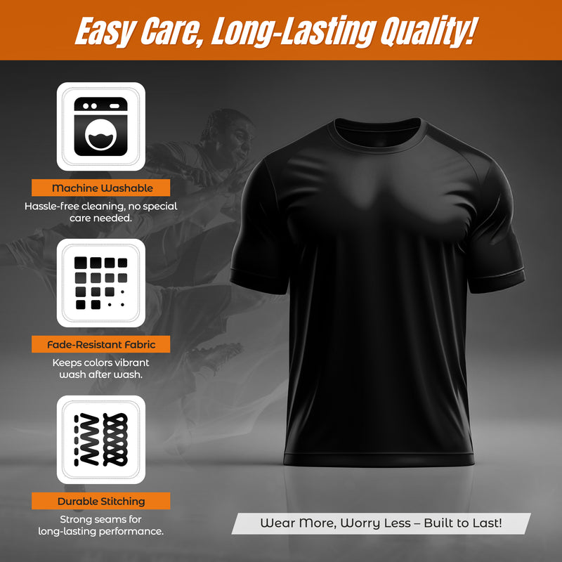 Performance T-Shirt-Black - Vizari Sports