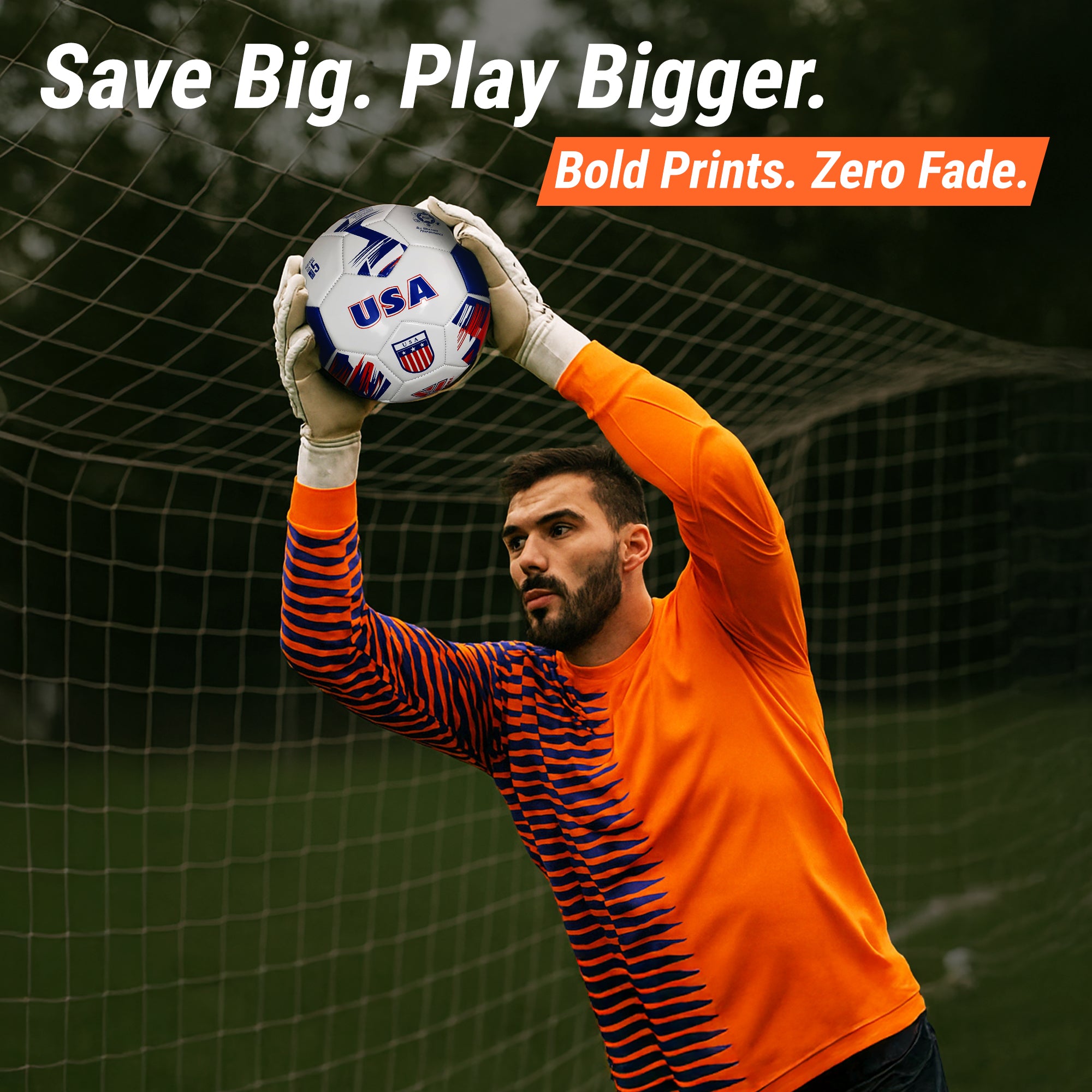 Portola Goalkeeper Jersey - Orange/Royal/Silver