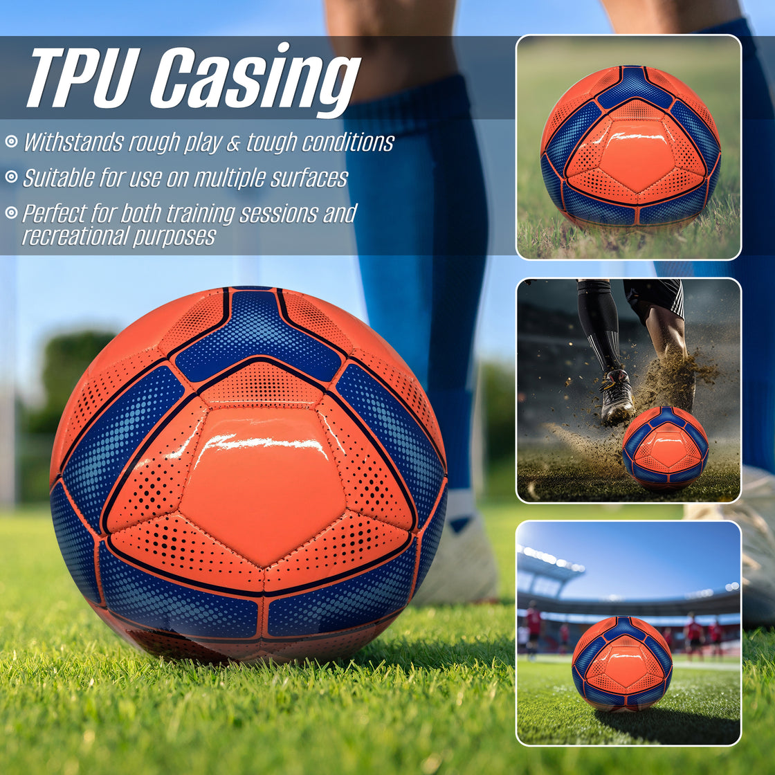 Sports Cordoba Usa Soccer Balls-Orange - Vizari Sports