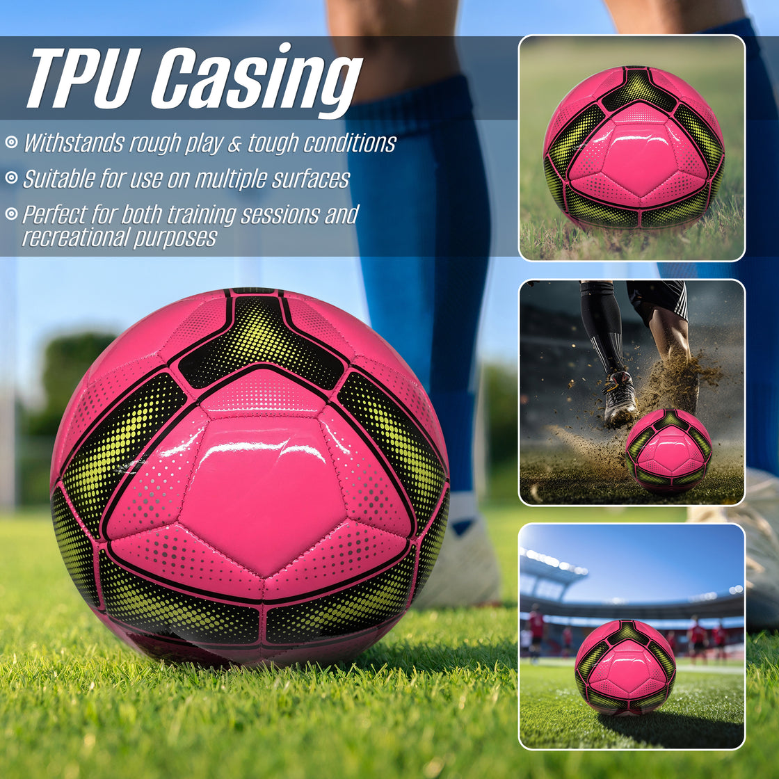 Sports Cordoba Usa Soccer Balls-Pink - Vizari Sports