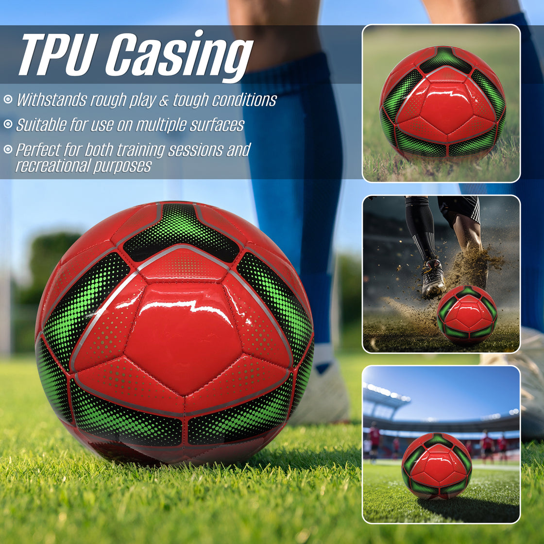 Sports Cordoba Usa Soccer Balls-Red - Vizari Sports