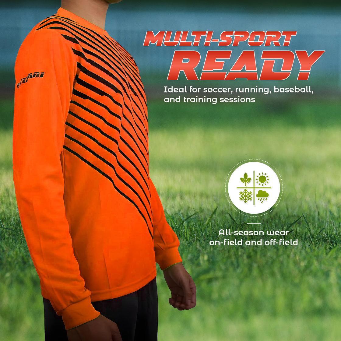 Arroyo Goalkeeping Jersey-Orange/Navy - Vizari Sports