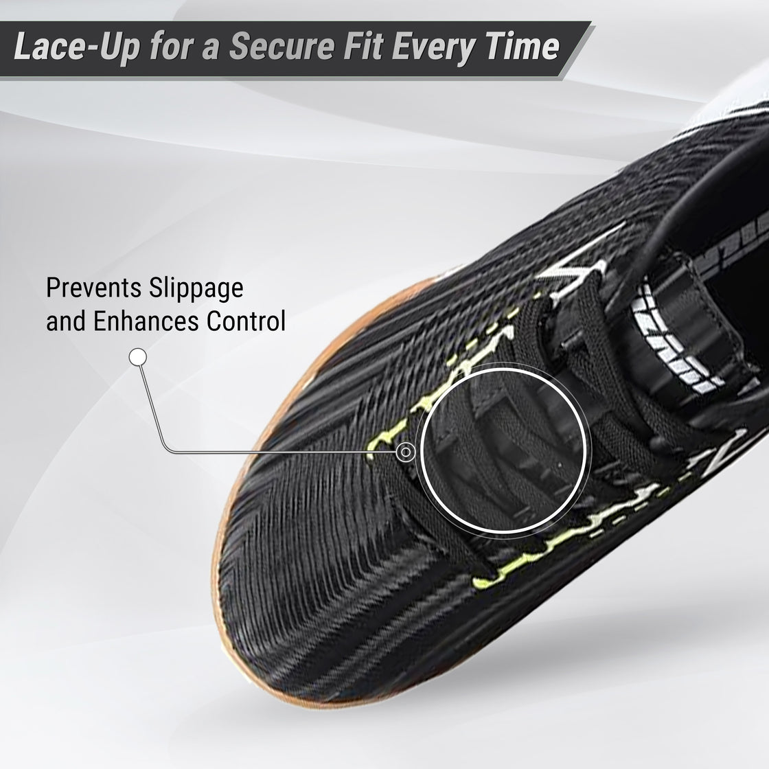 Tesoro Indoor Soccer Shoes -Black/White - Vizari Sports