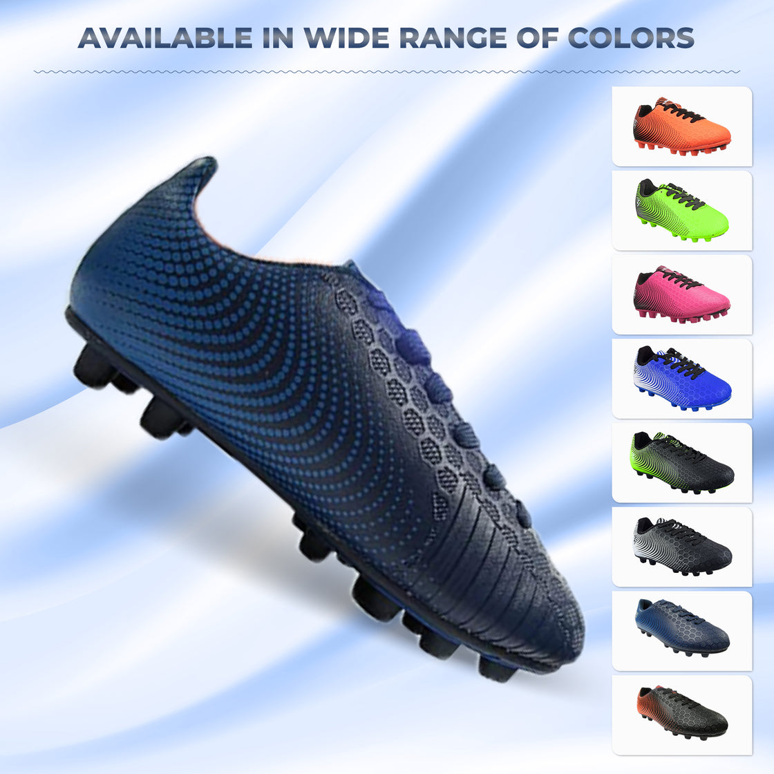 Stealth Firm Ground Soccer Shoes -Navy - Vizari Sports