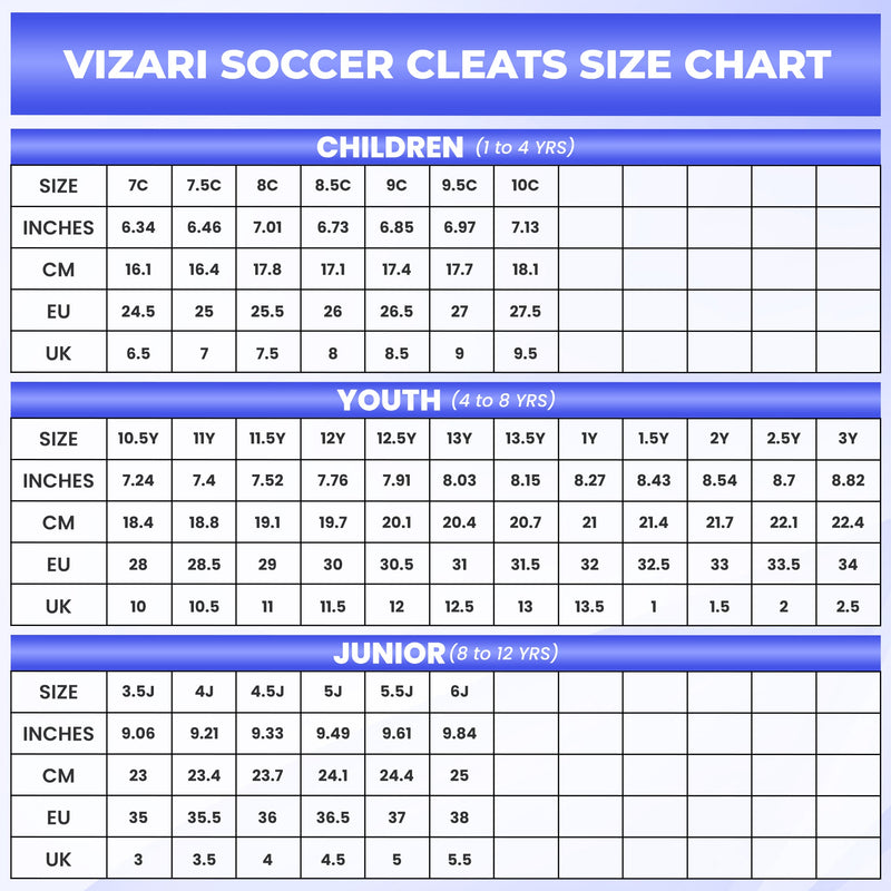 Boca Firm Ground Soccer Cleats - Blue/Black - Vizari Sports