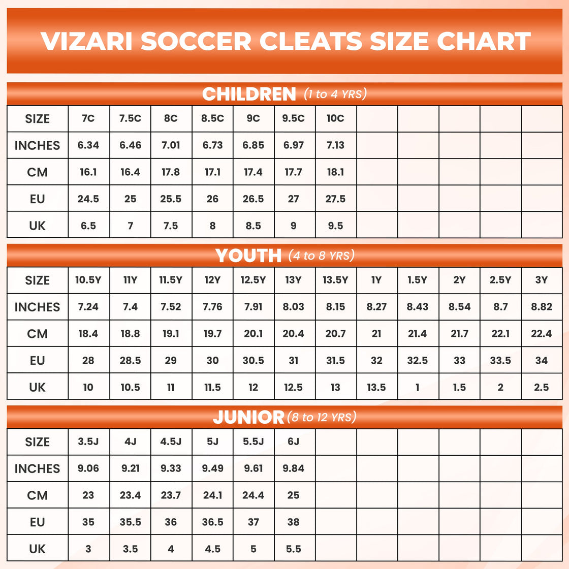 Boca Firm Ground Soccer Cleats - Orange/Black - Vizari Sports