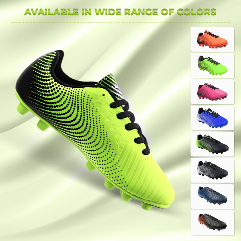 Stealth Firm Ground Soccer Shoes -Green/Black - Vizari Sports