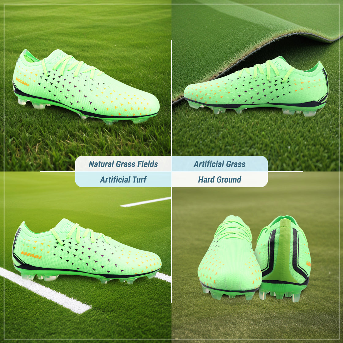Tioga Adult Firm Ground Soccer Cleats - Lime - Vizari Sports
