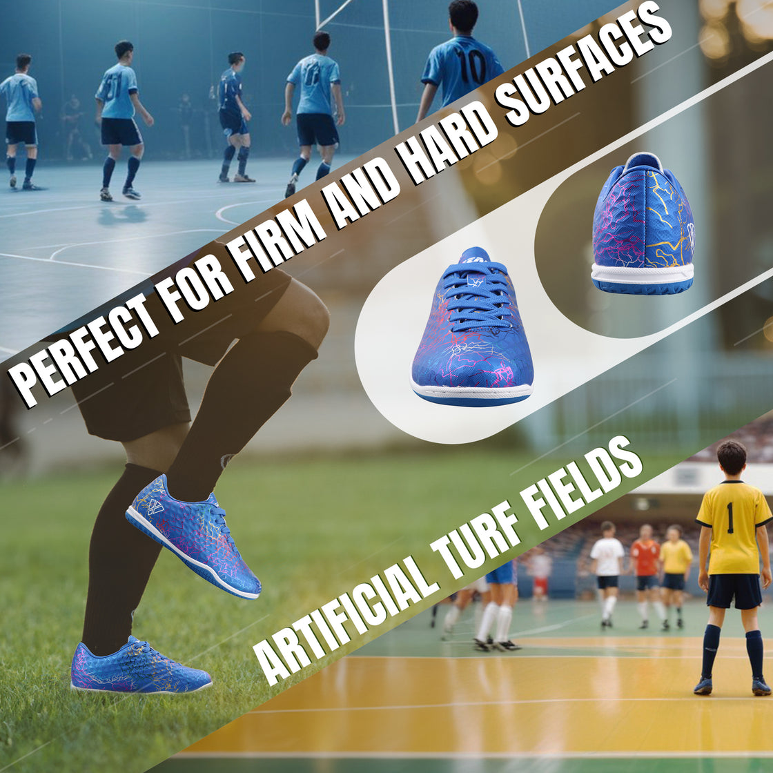 Zodiac Junior Indoor Soccer Shoes-Blue - Vizari Sports