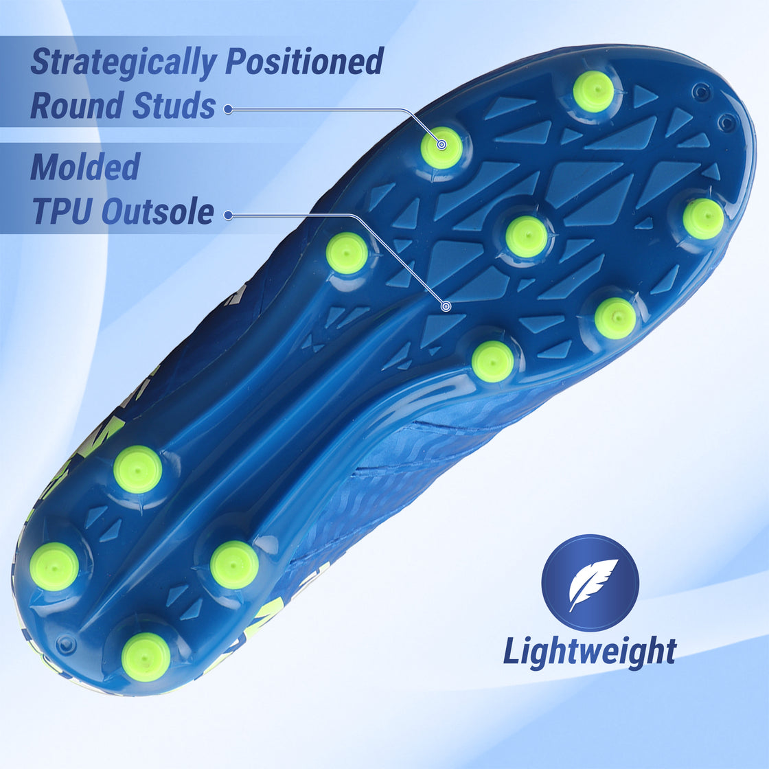 Pismo Junior Firm Ground Soccer Cleats - Blue - Vizari Sports