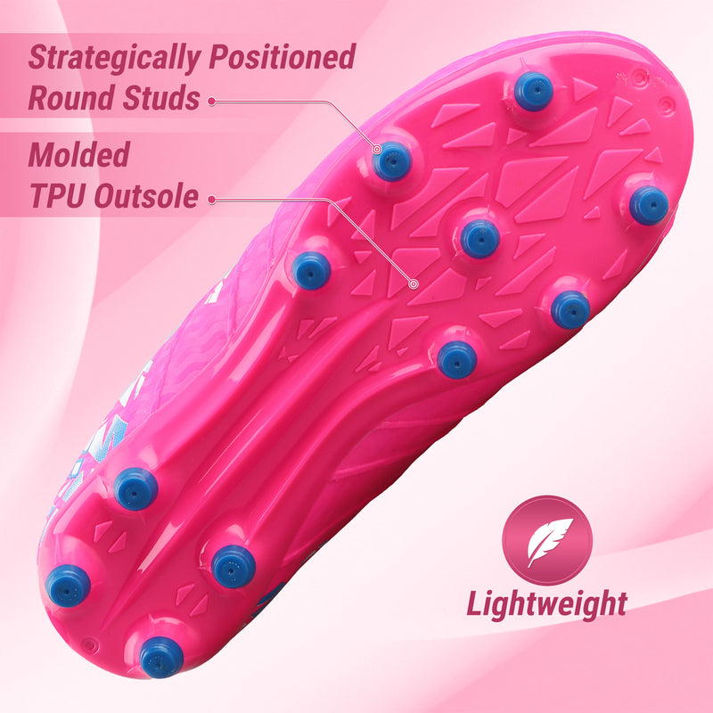 Pismo Junior Firm Ground Soccer Cleats - Pink - Vizari Sports