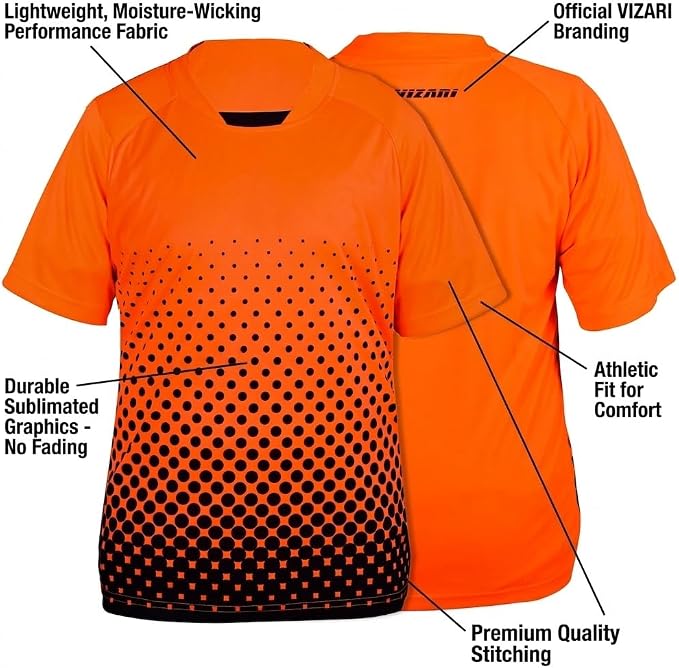 Vizari Ventura Short Sleeve Goalkeeping Jersey – Orange/Black